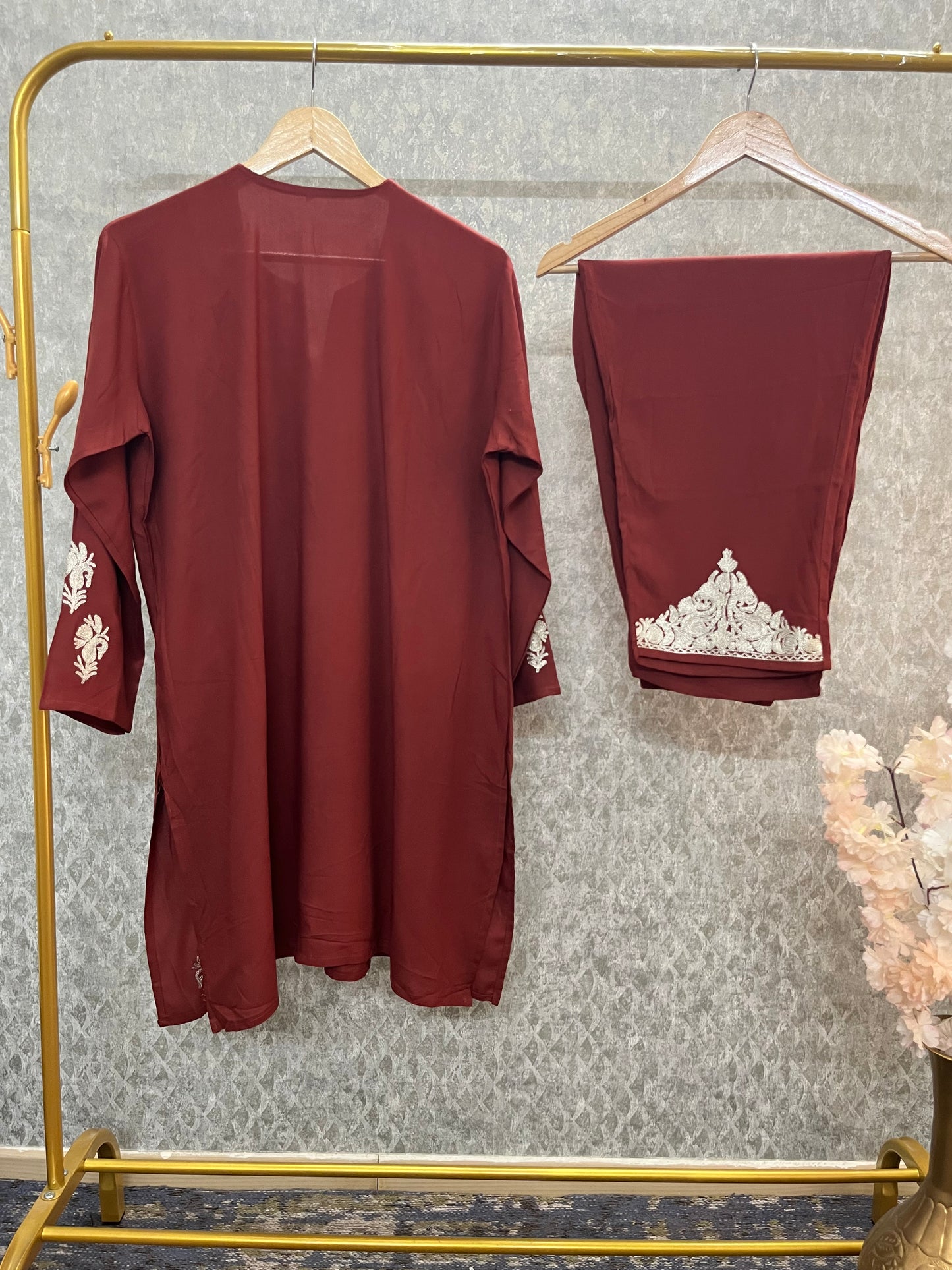 Rust Cotton Cord Set (44)
