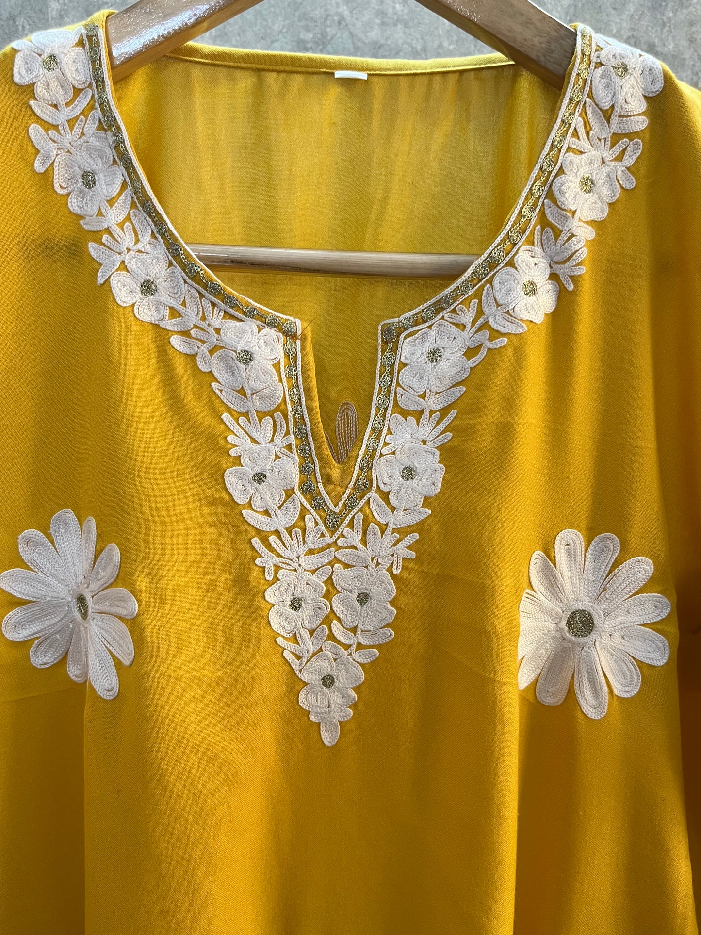 Yellow Cotton Cord Set Size(42)