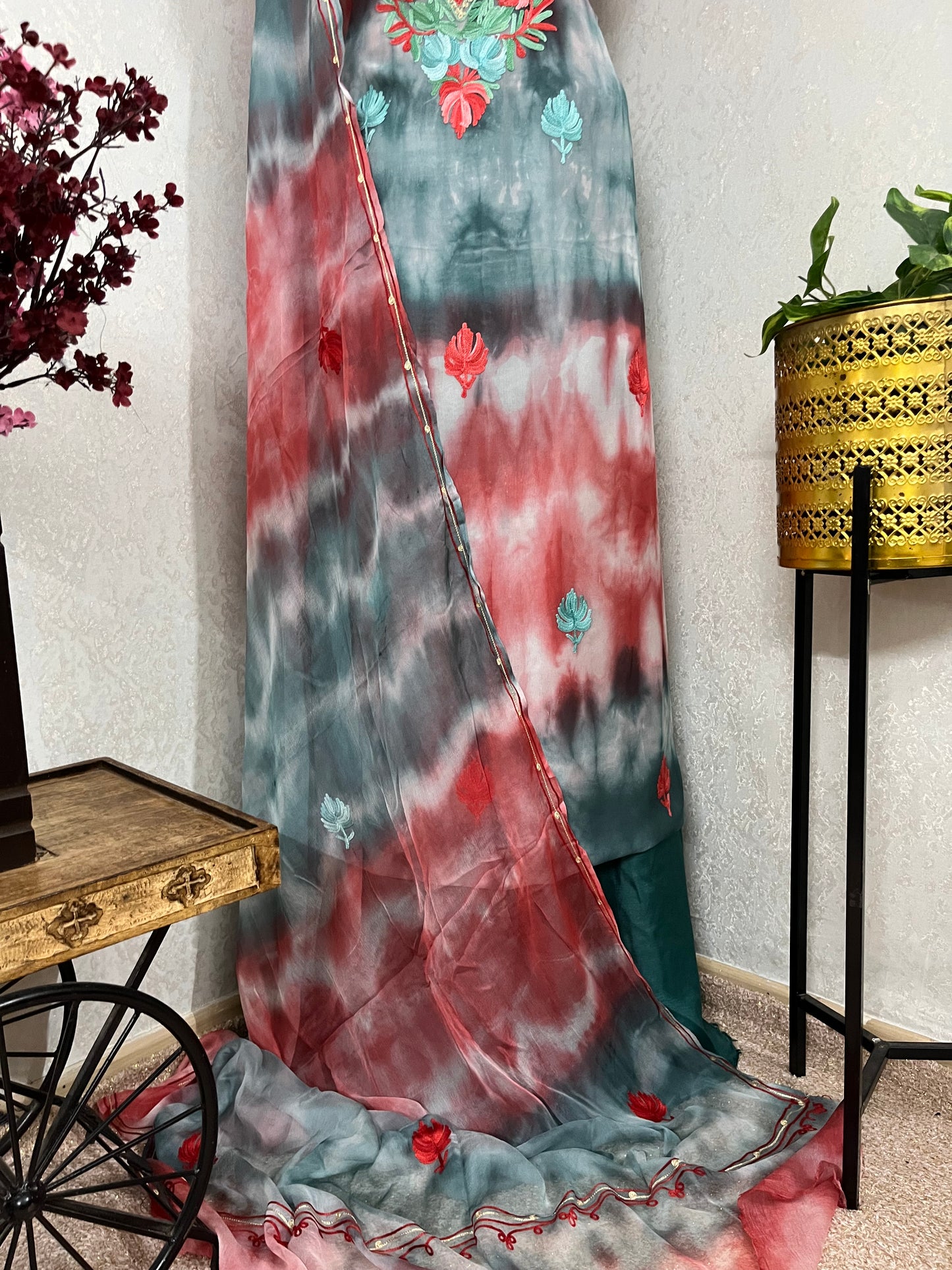 Pure Georgette Ty Dy Kashmiri Suit