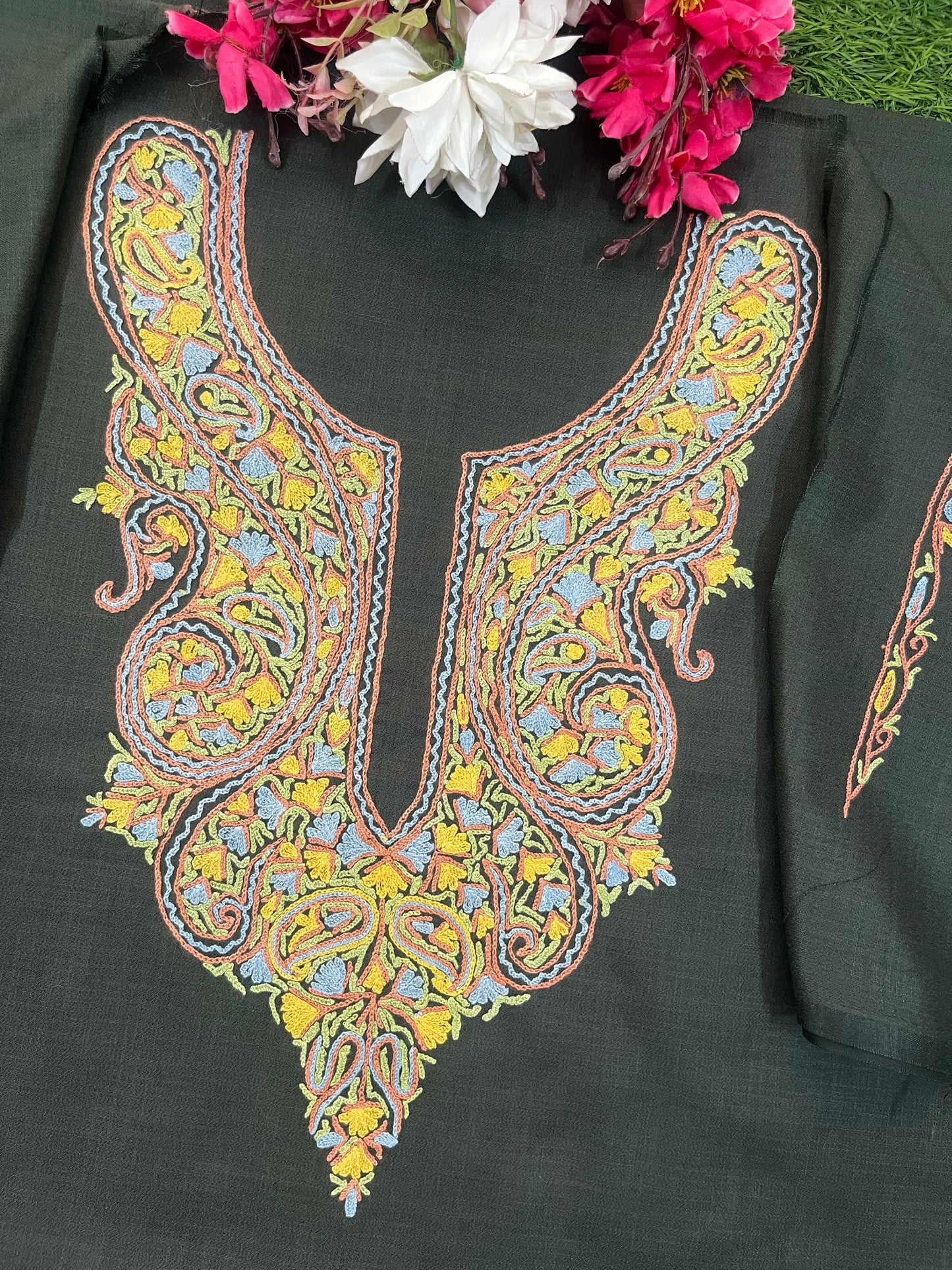 Cotton Two Piece Suit (Hand Embroidered)