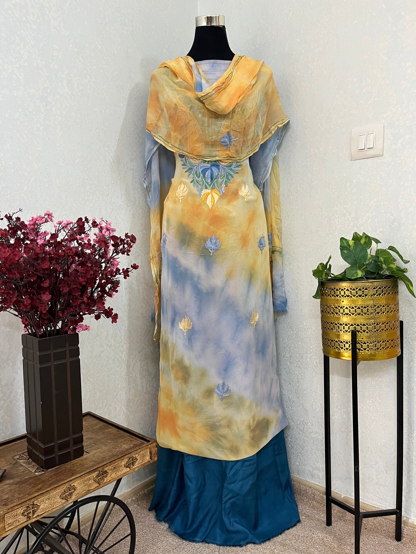 Pure Georgette Ty Dy Kashmiri Suit