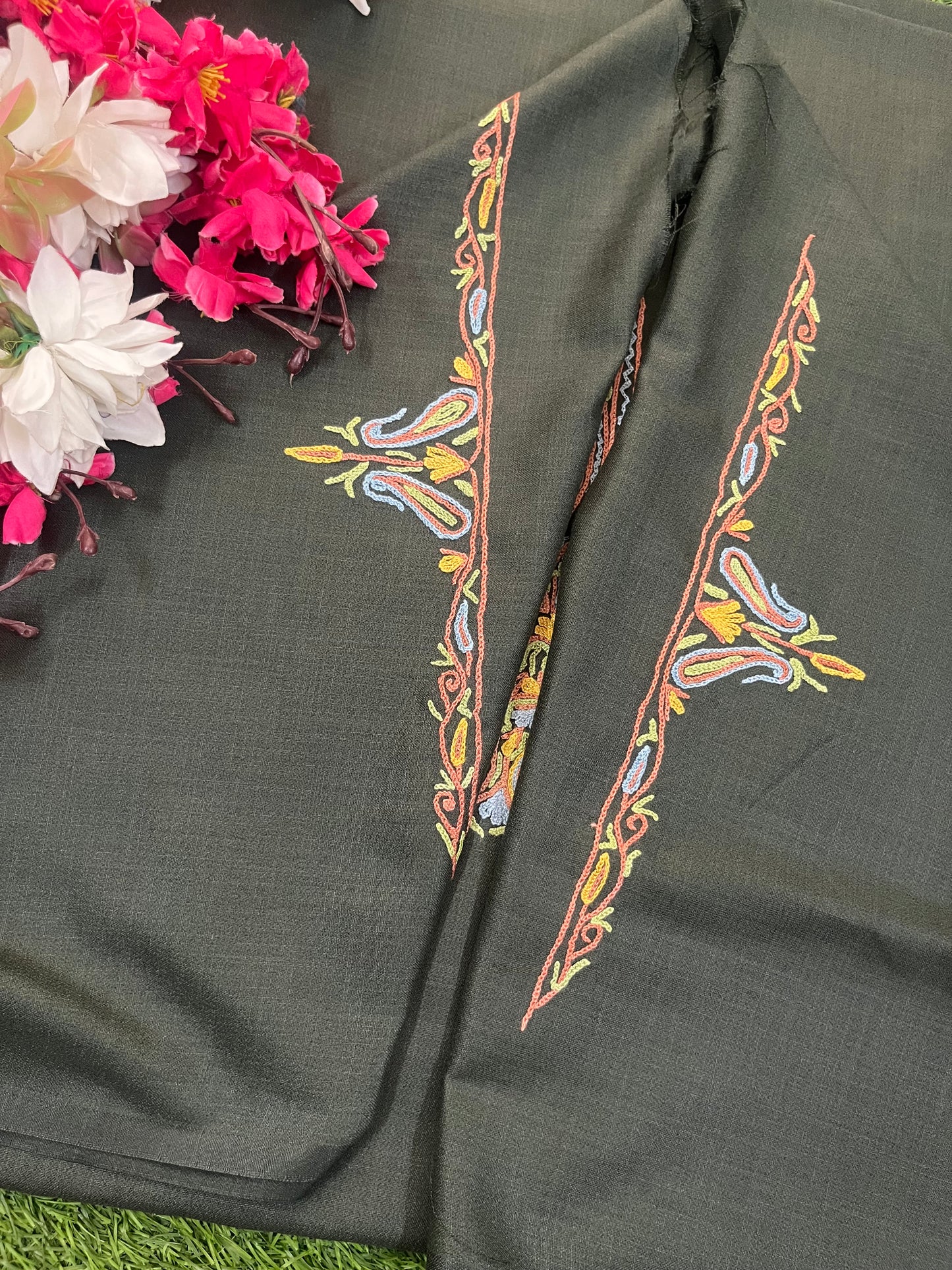 Cotton Two Piece Suit (Hand Embroidered)