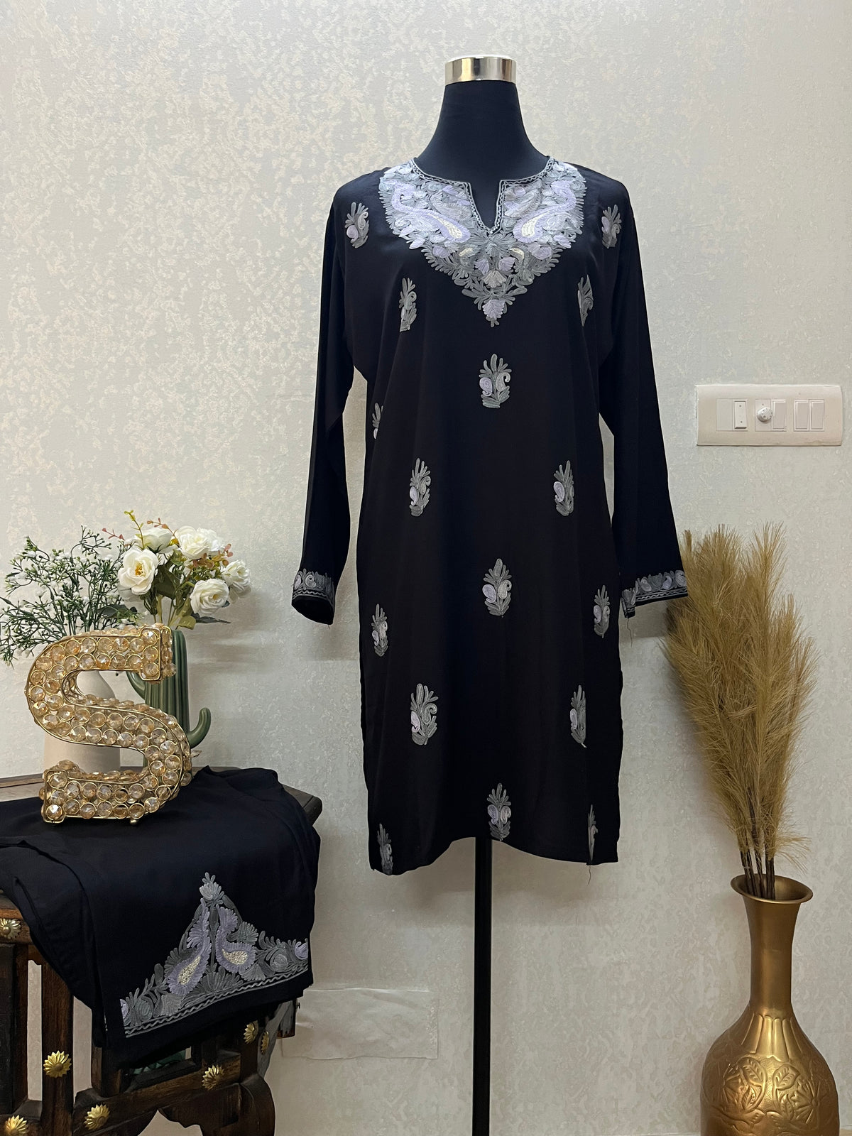 Black Cotton Cord Set (42)
