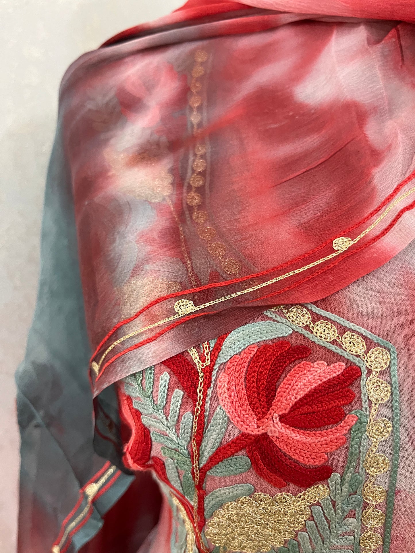 Pure Georgette Ty Dy Kashmiri Suit