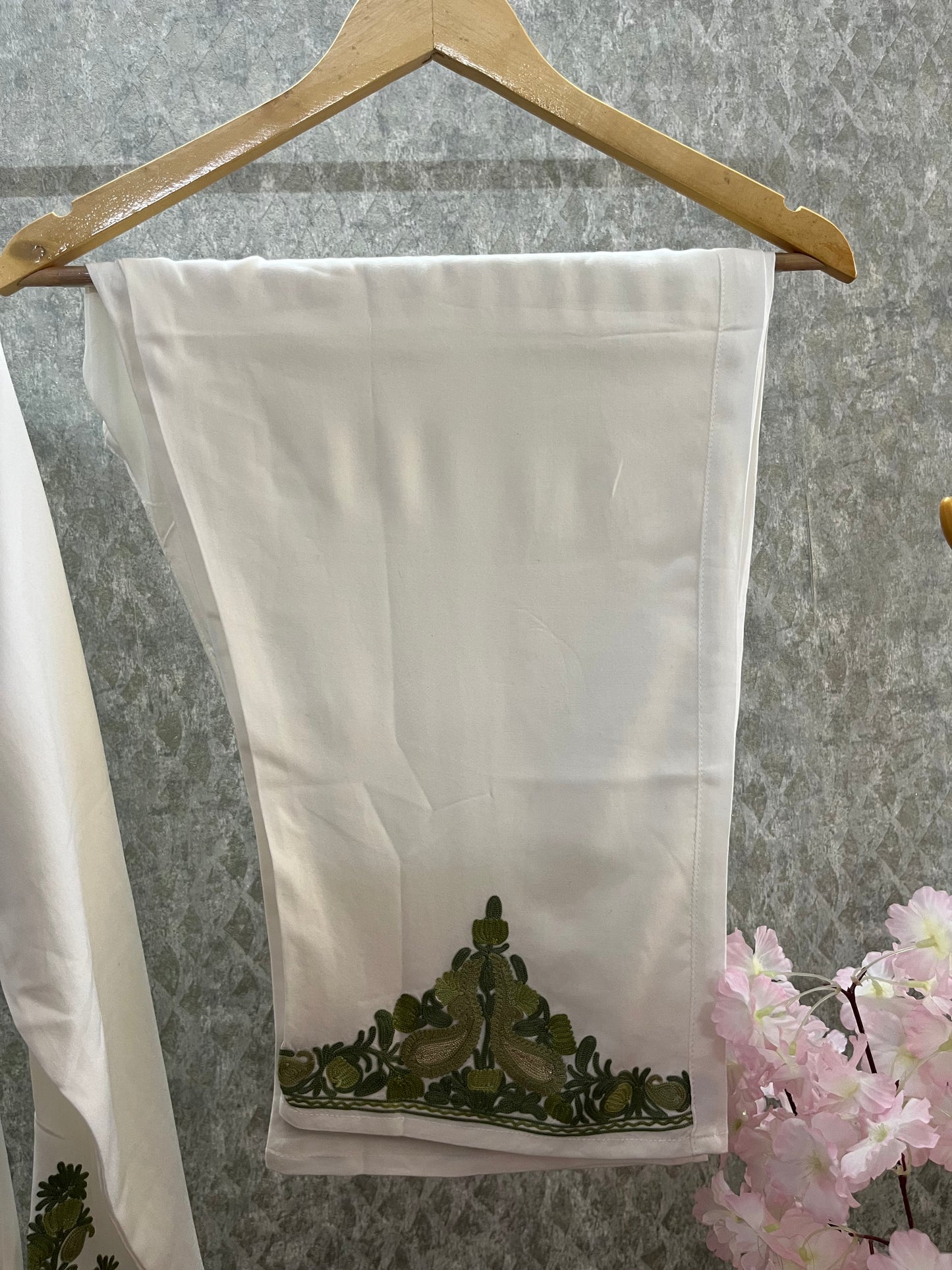Off White Cotton Cord Set Free Size(42)
