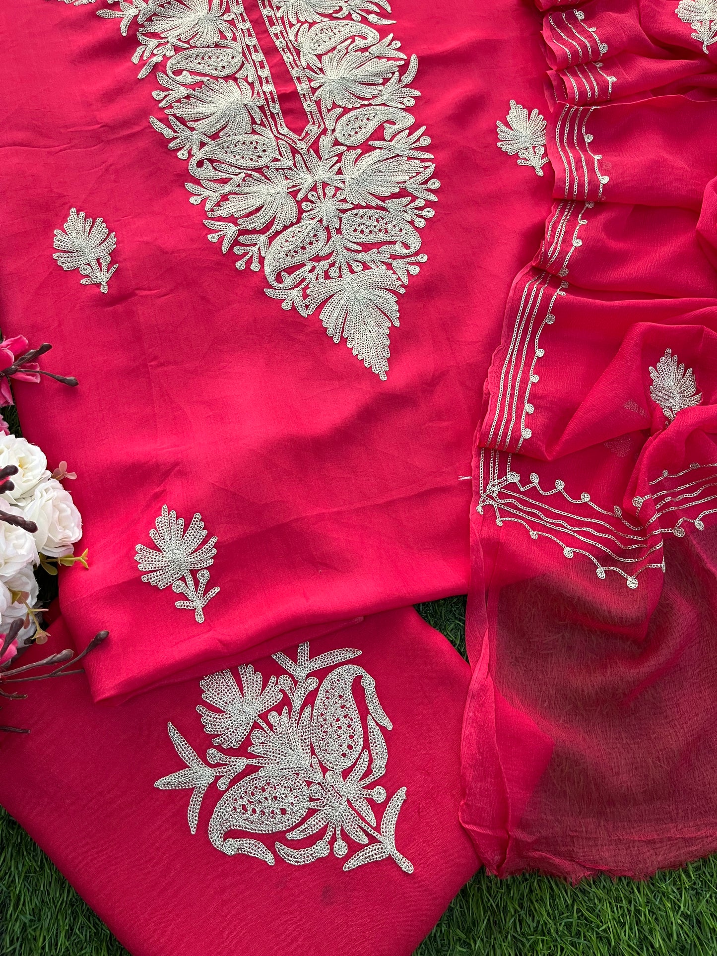 Silk Tilla Kashmiri Suit