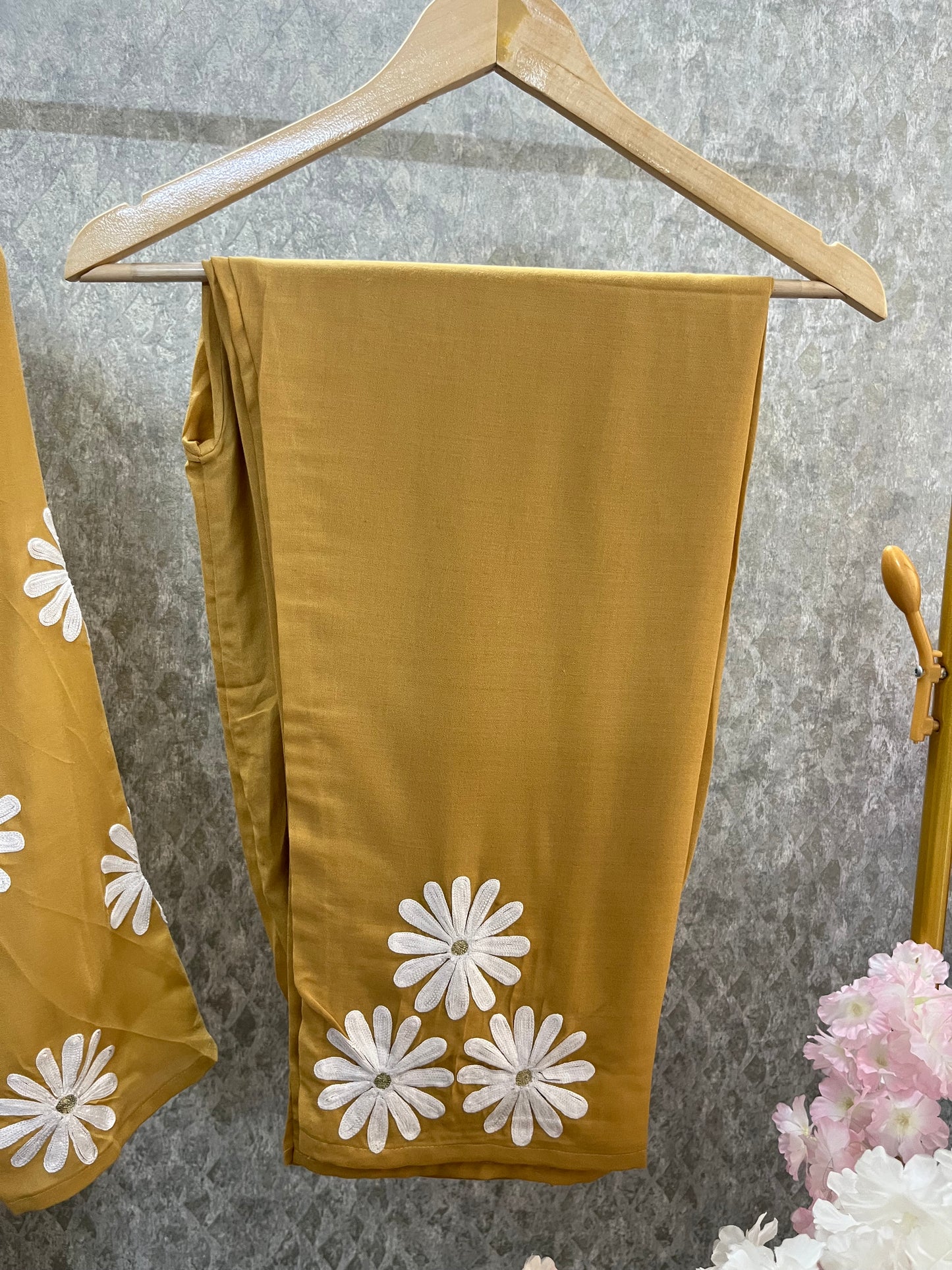 Soft Yellow Cotton Cord Set Size(40)