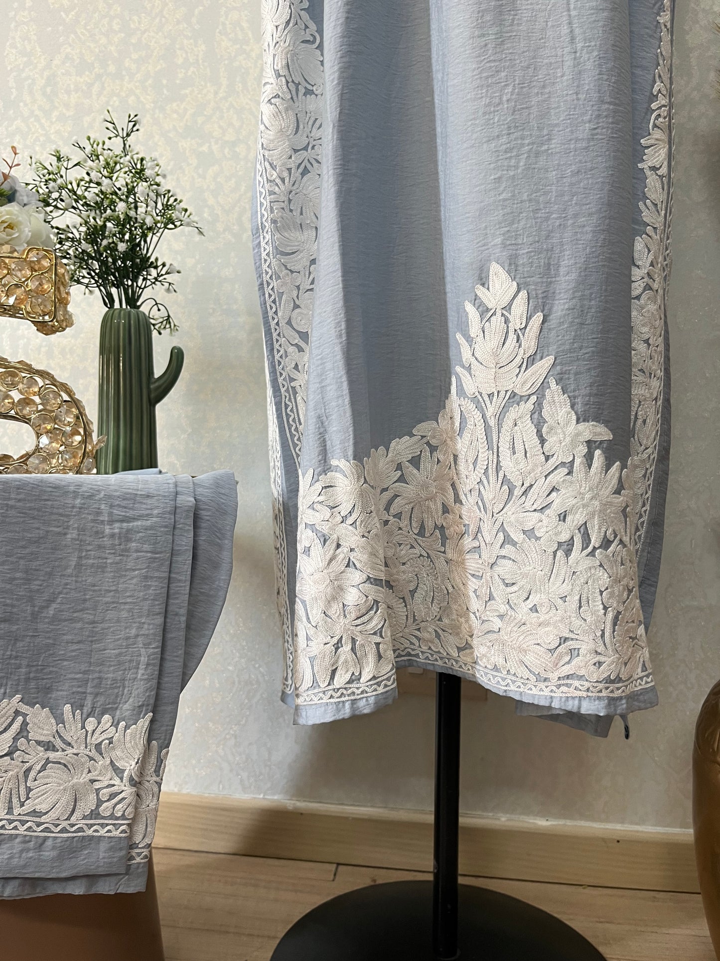 English Grey Cotton Cord Set Size(42)