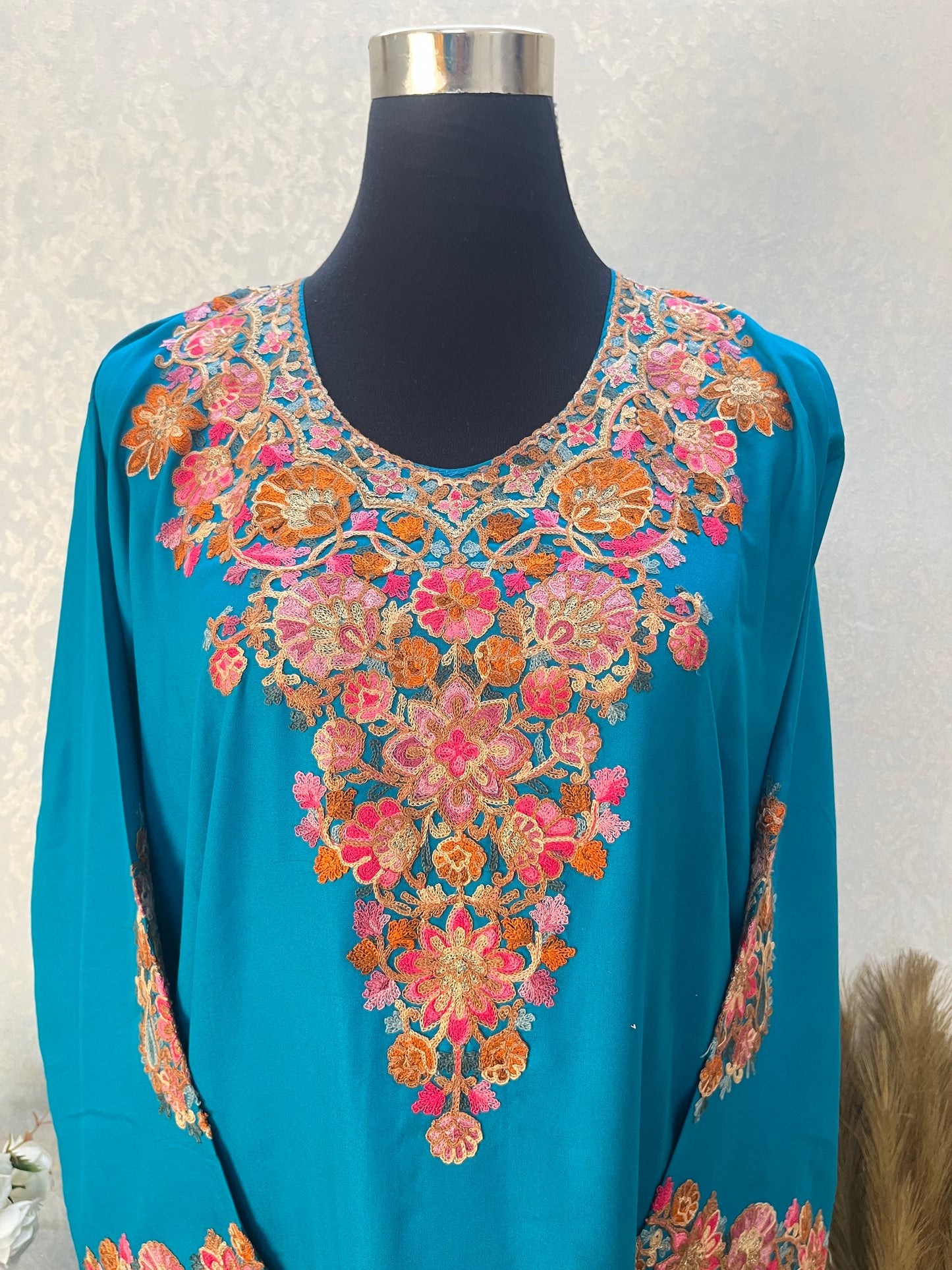 Firozi Cotton Stitched Co-ord Set( 42)