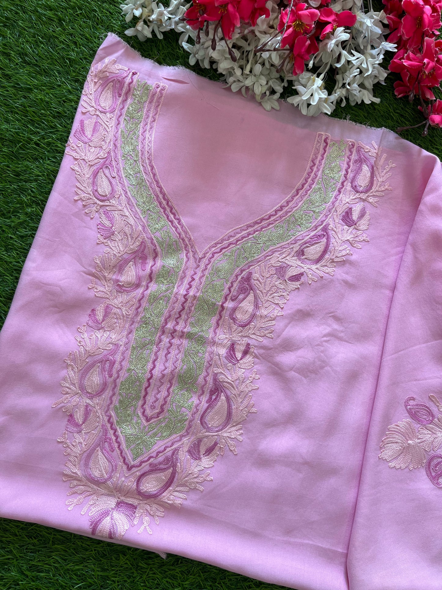 Cotton Unstitched Ty Dy Kashmiri Kurti