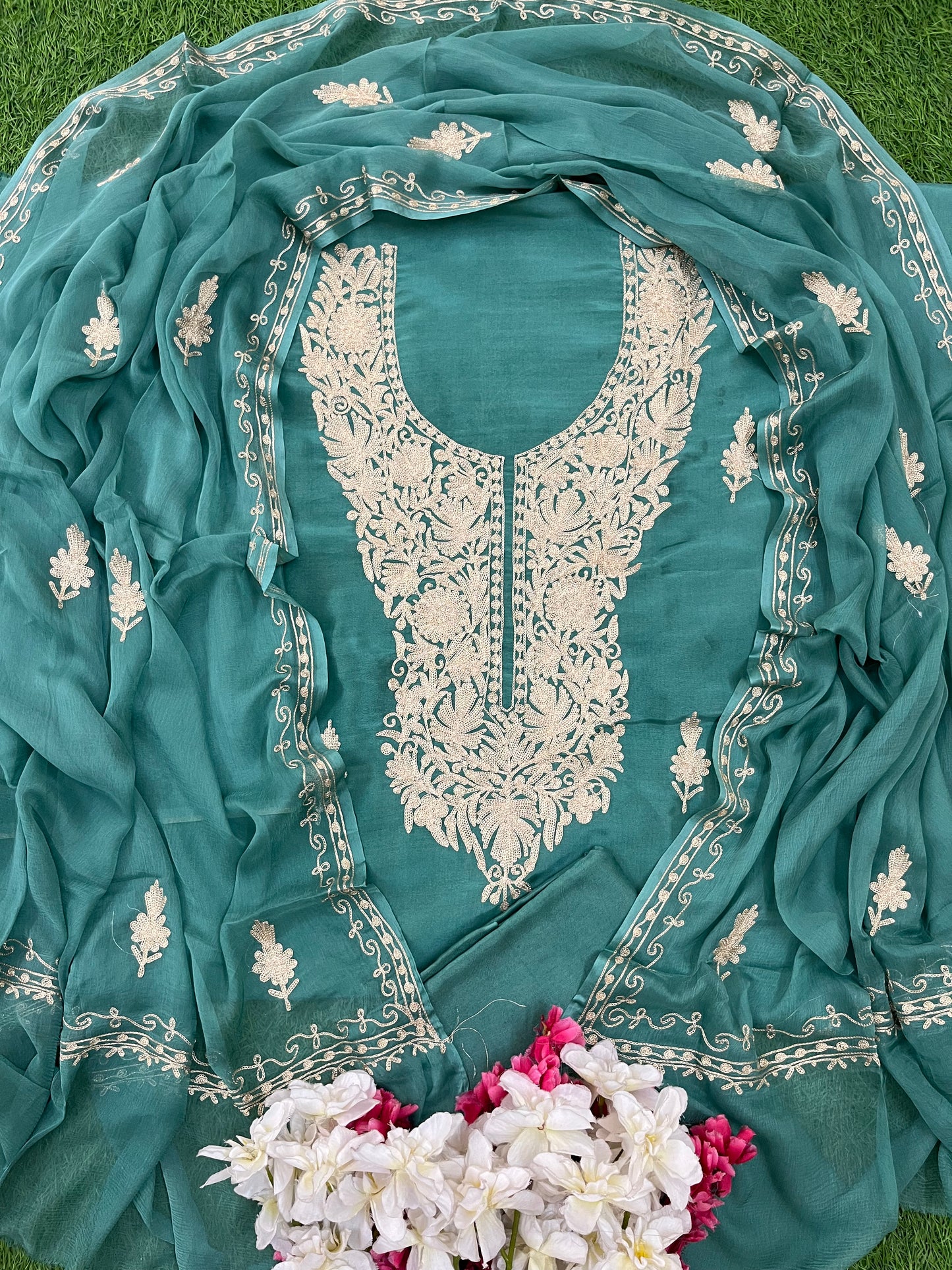 ‘Sanam’ Silk Tilla Kashmiri Suit