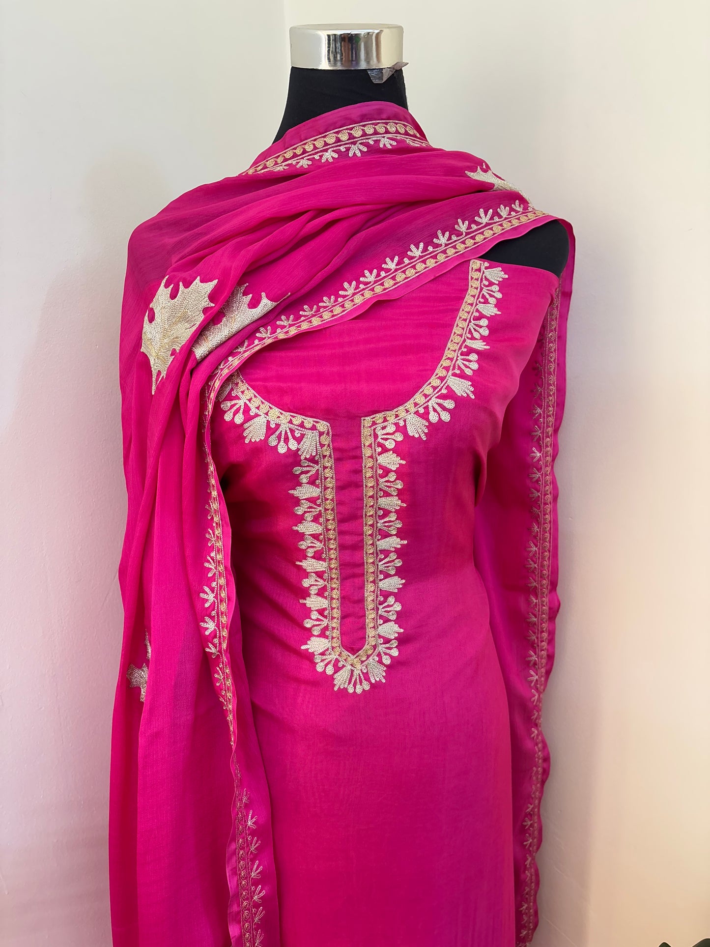 Sanam’ Tilla Embroidered Suit material