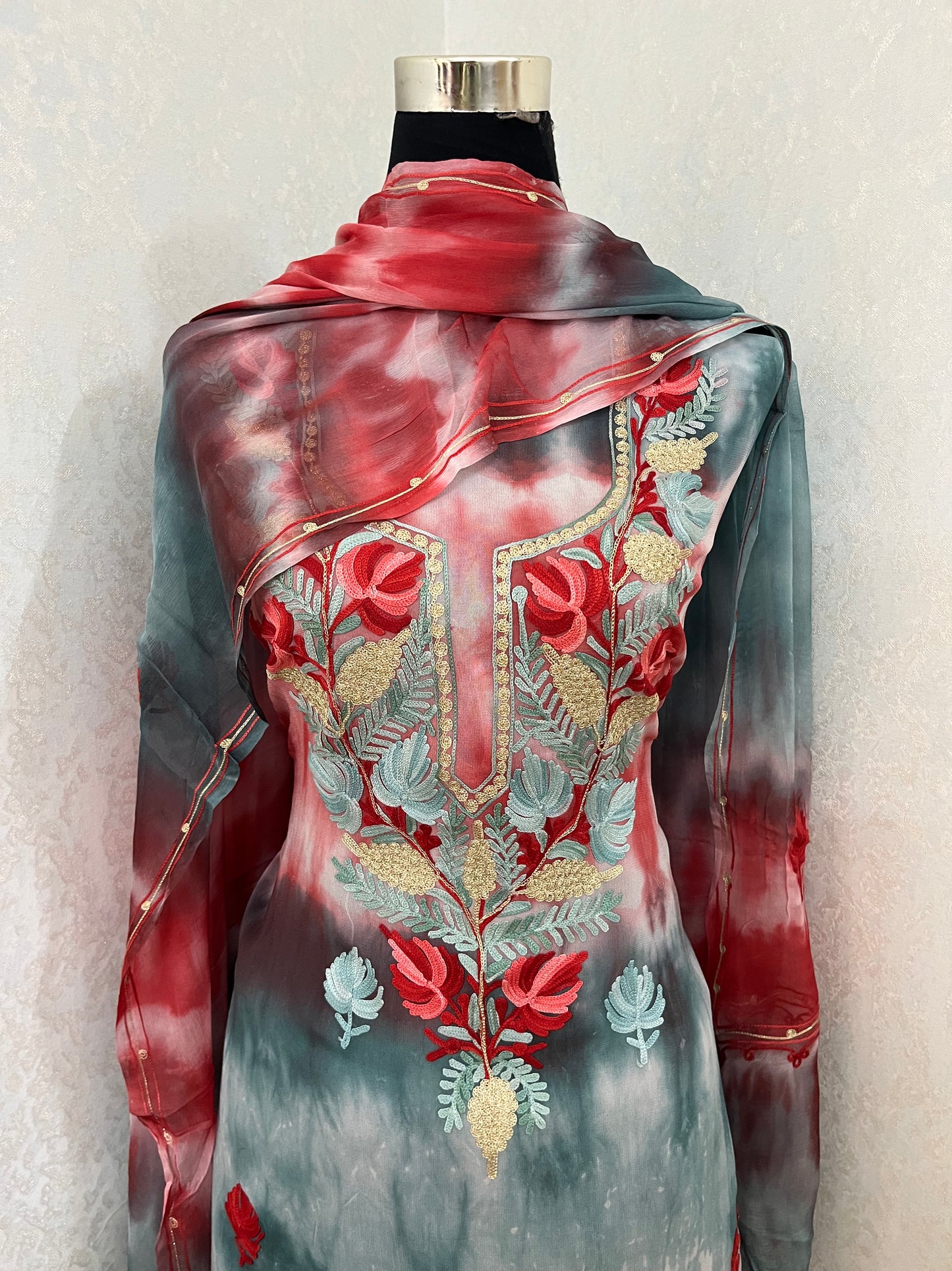 Pure Georgette Ty Dy Kashmiri Suit