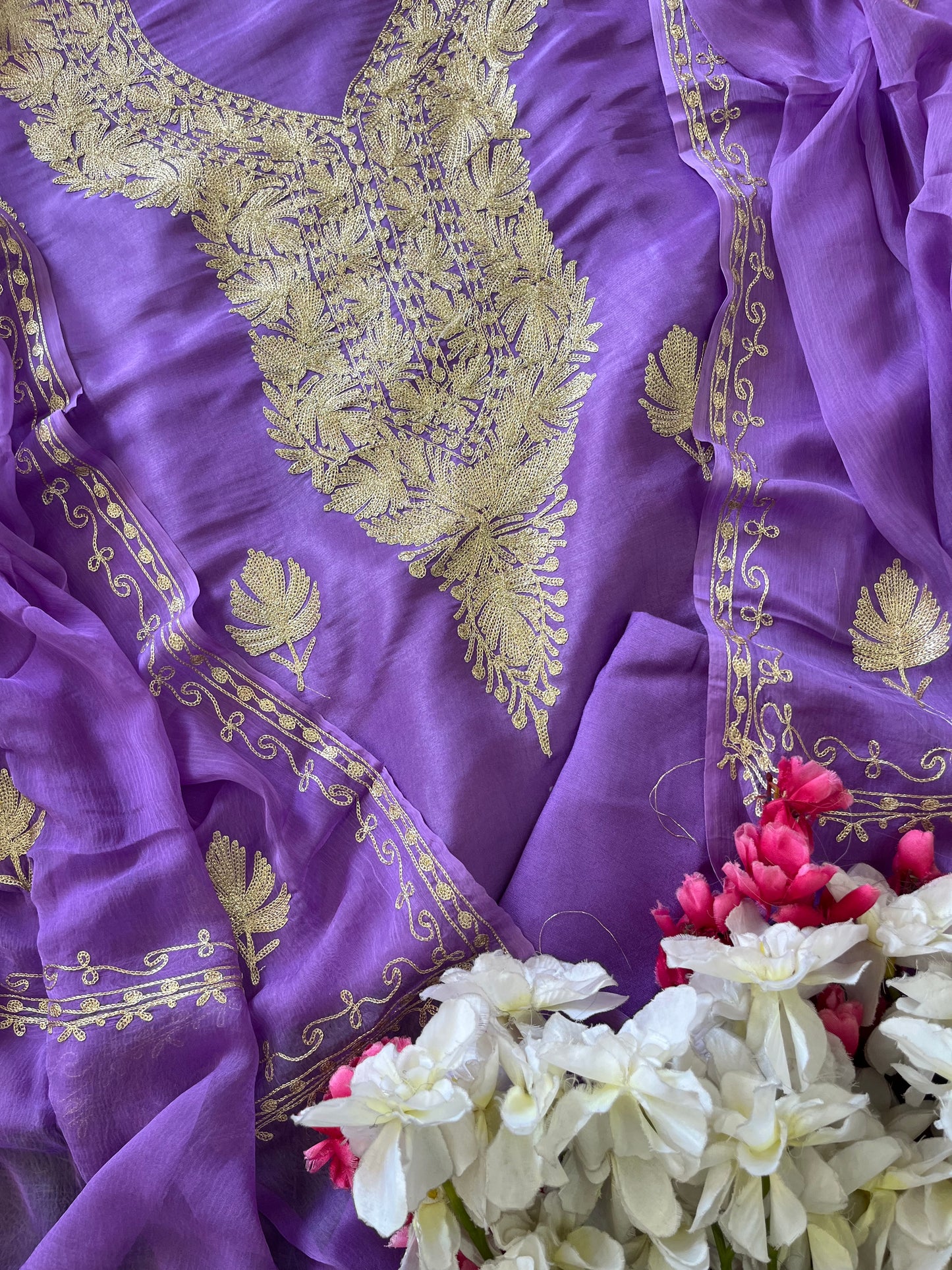 ‘Sanam’ Silk Tilla Kashmiri Suit