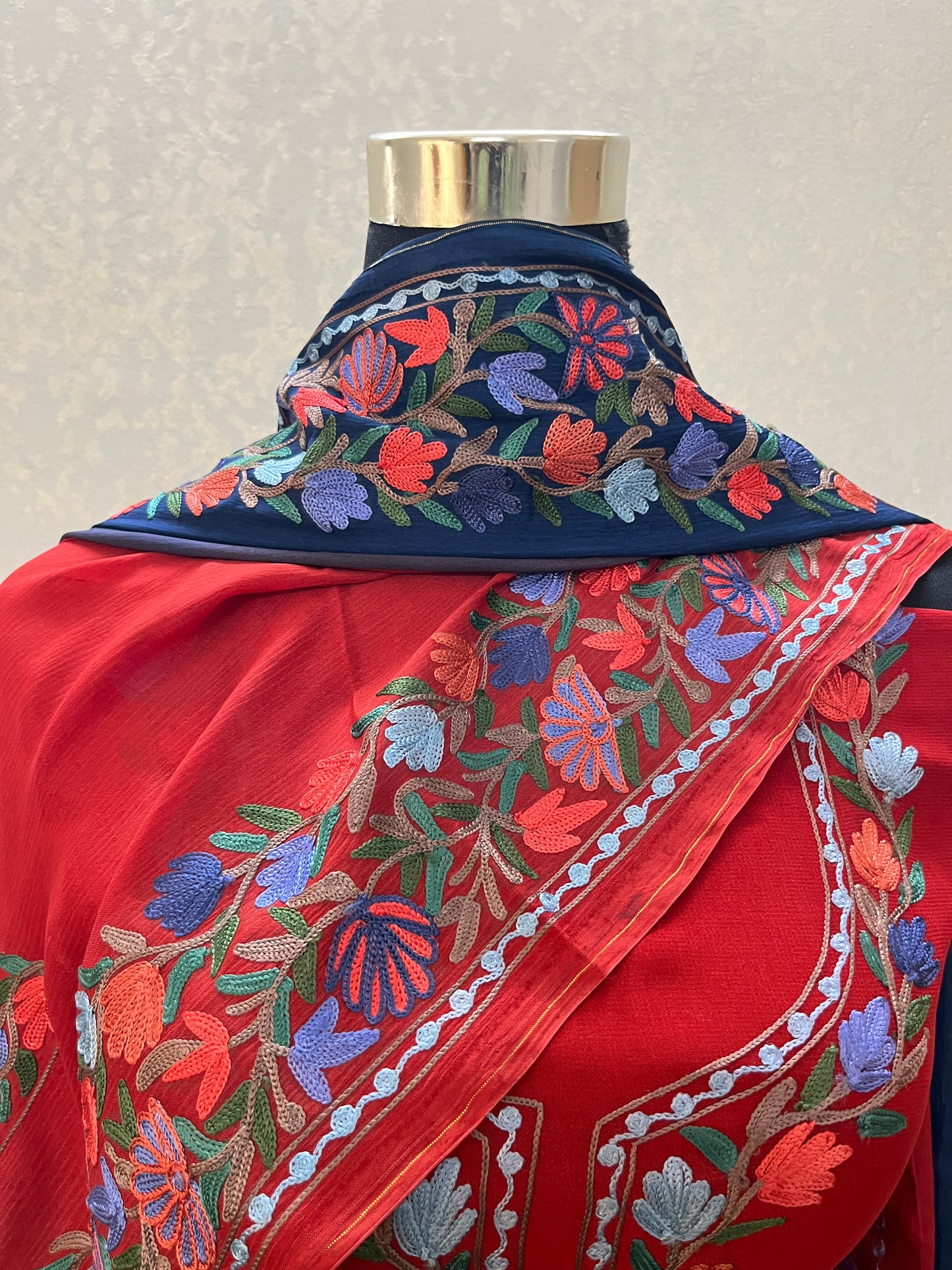 Luxury Pure Georgette Kashmiri Embroidered Suit