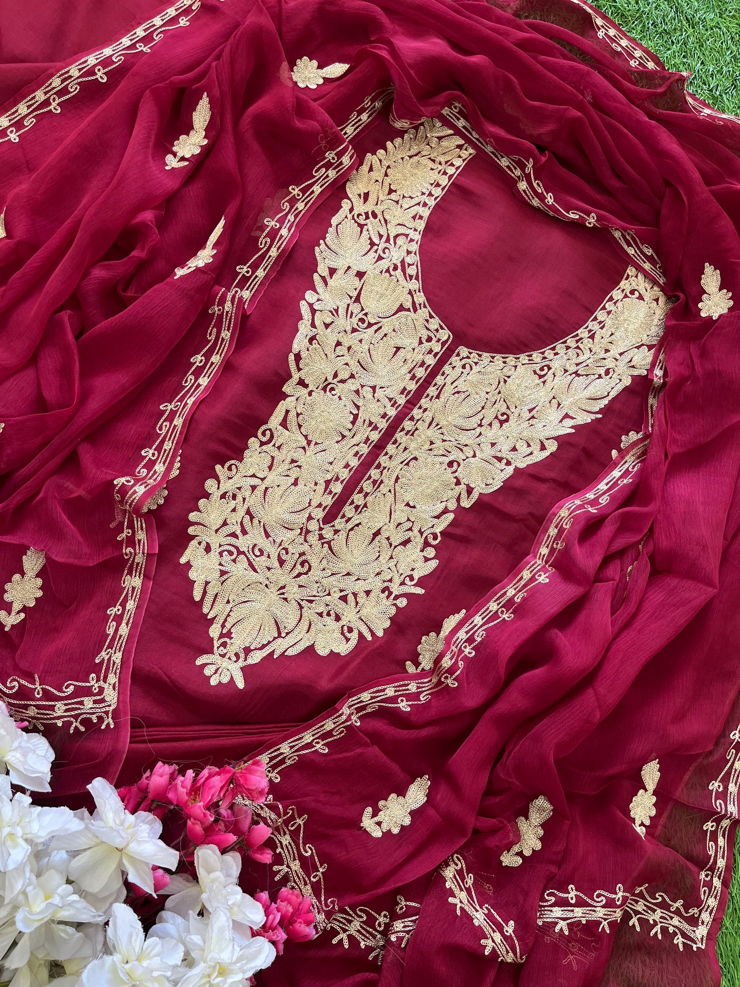 ‘Sanam’ Silk Tilla Kashmiri Suit