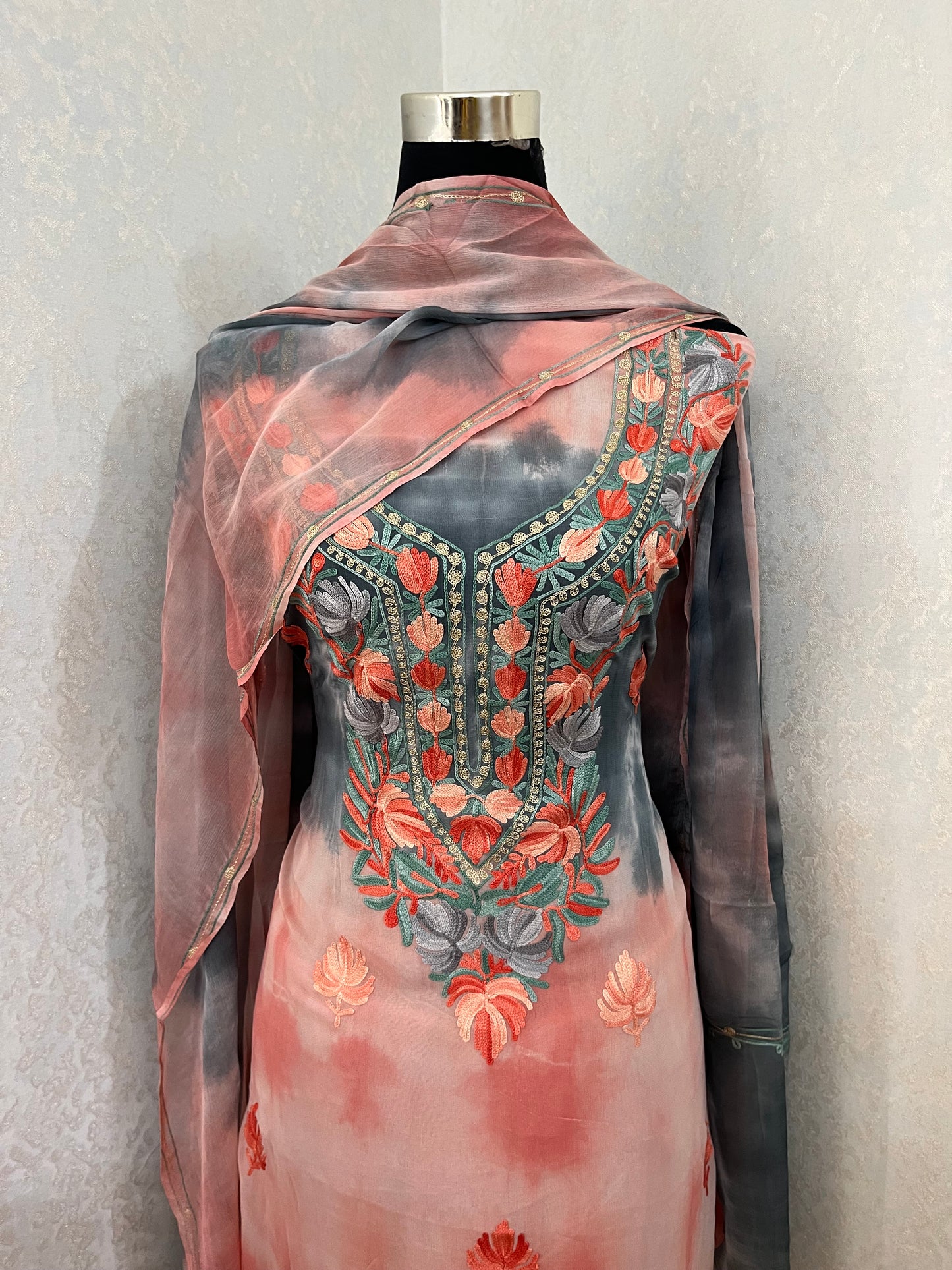 Pure Georgette Ty Dy Kashmiri Suit