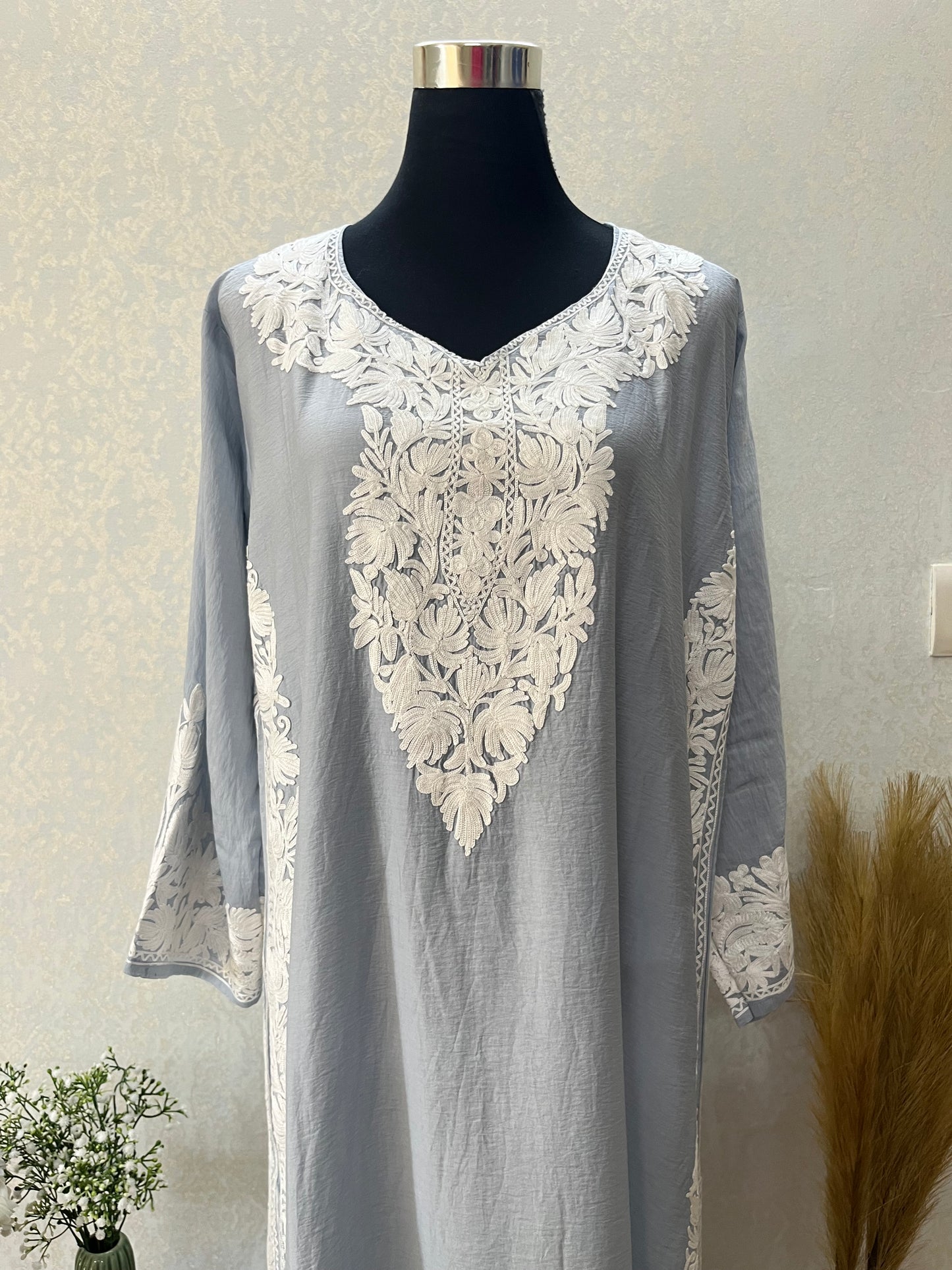 English Grey Cotton Cord Set Size(42)