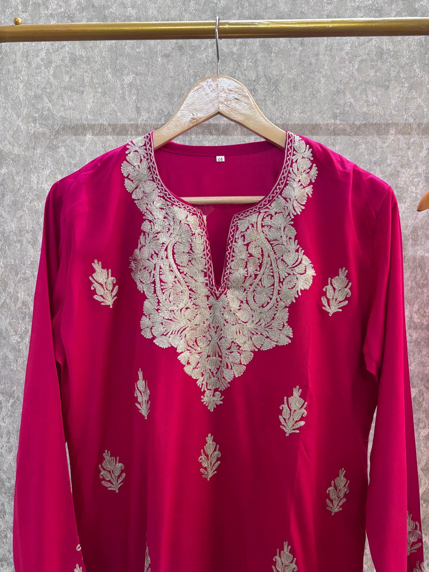 Hot pink Cotton Cord Set (42)