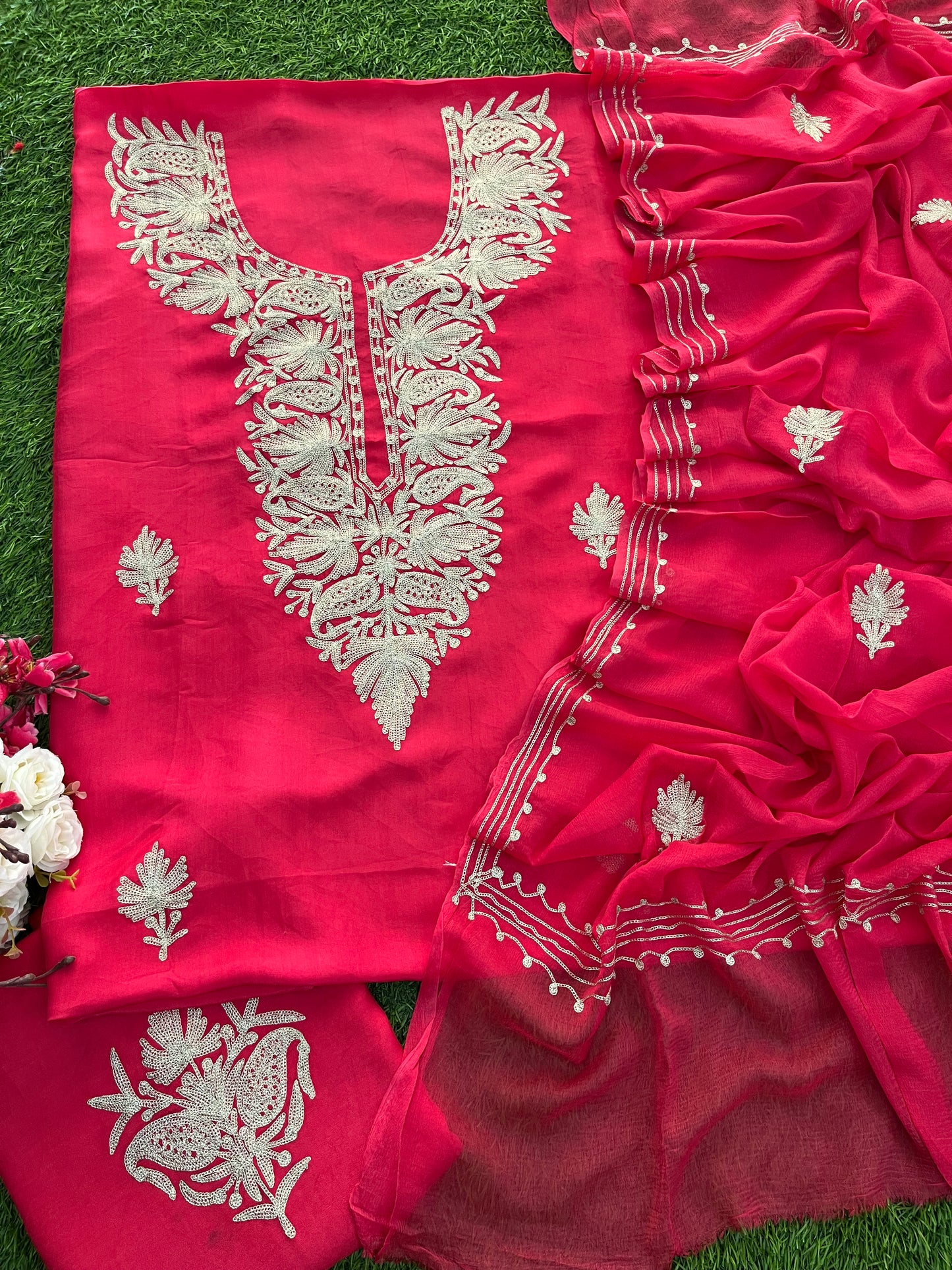 Silk Tilla Kashmiri Suit