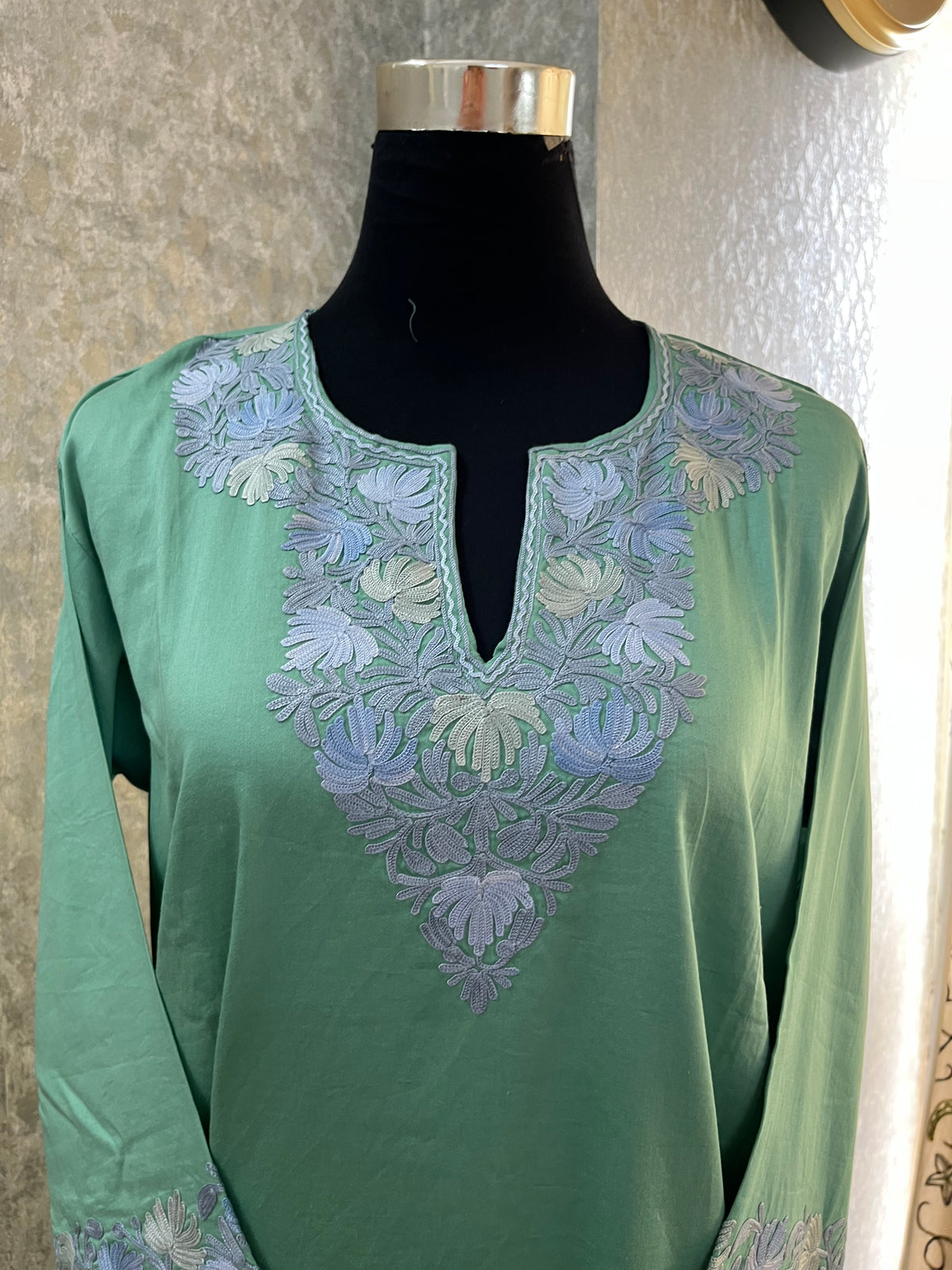Green Cotton Cord Set Size(40)