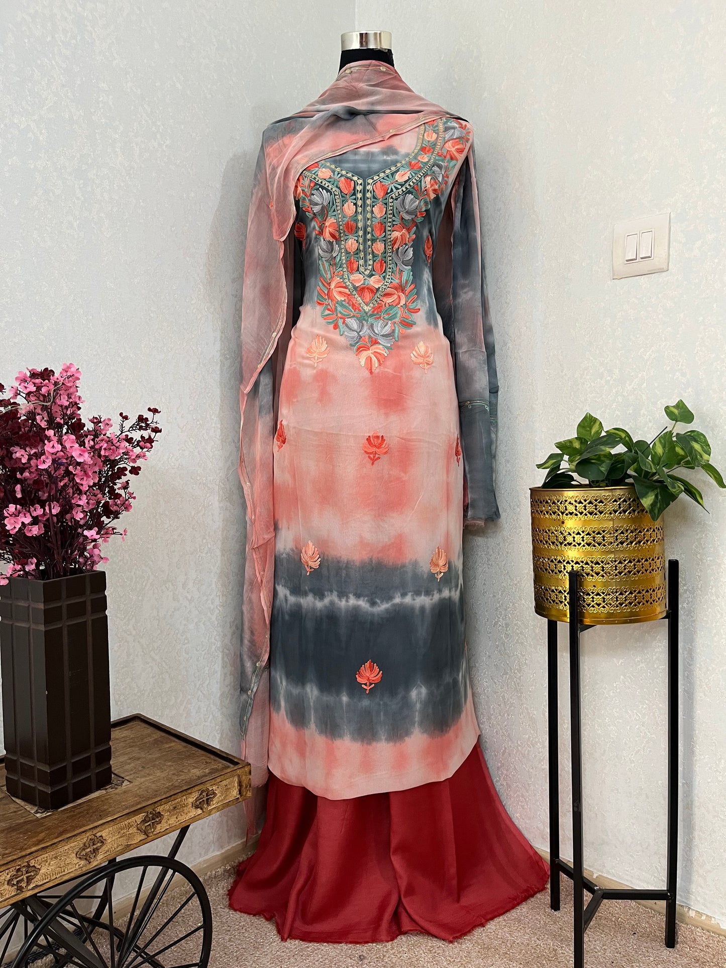 Pure Georgette Ty Dy Kashmiri Suit