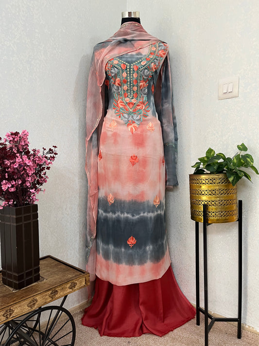 Pure Georgette Ty Dy Kashmiri Suit