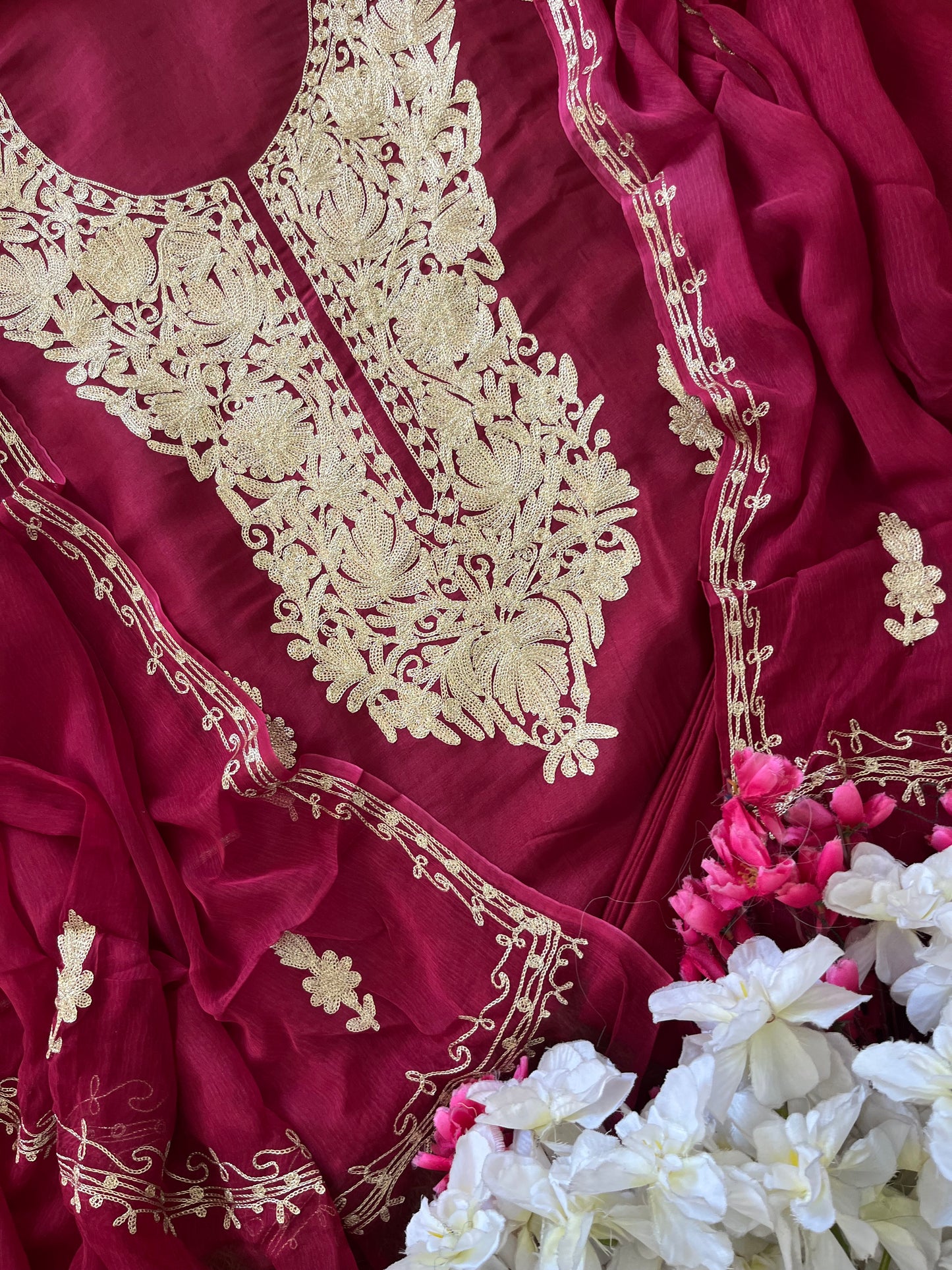 ‘Sanam’ Silk Tilla Kashmiri Suit