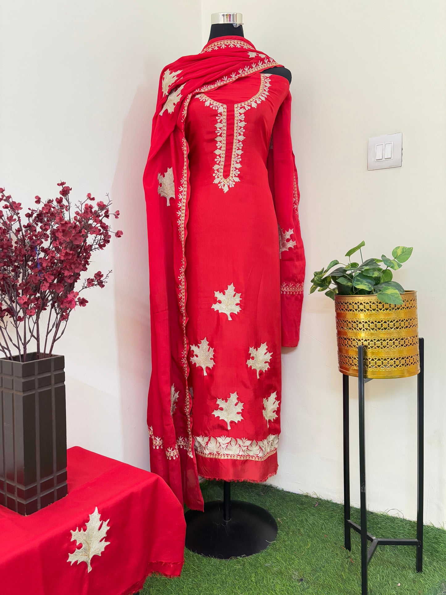 Sanam’ Tilla Embroidered Suit material