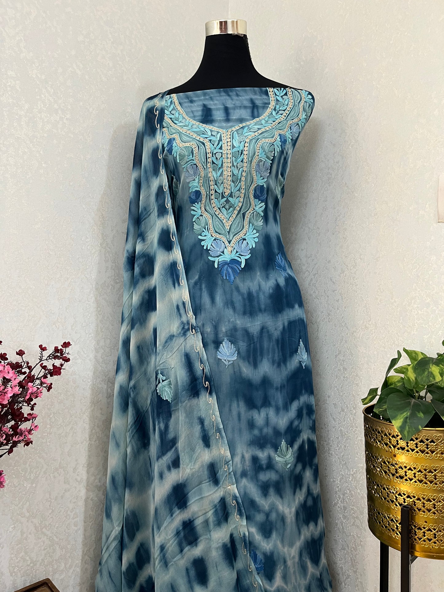 Pure Georgette Ty Dy Kashmiri Suit